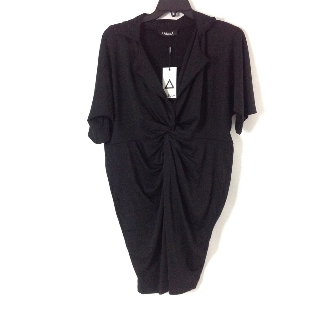 Lasula Women Dress Size 18 Black Stretch New